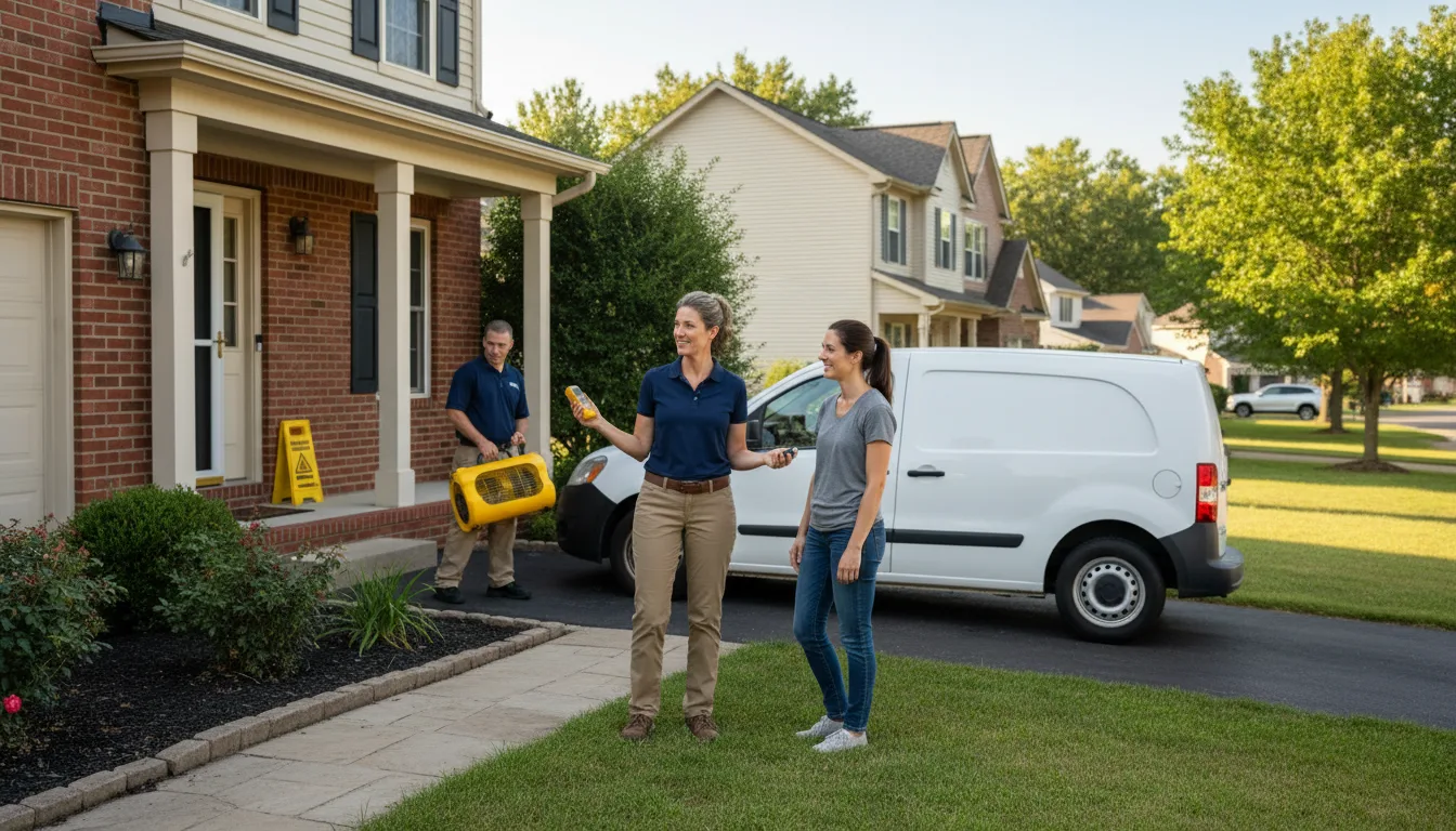 Residential water damage restoration near me